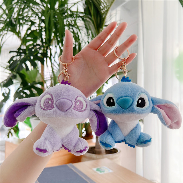 Disney Stitch Keychains Toys Lilo & Stitch Plush Stuffed Toys